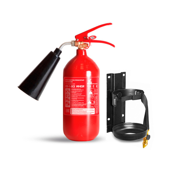 Комплект углекислотный огнетушитель ОУ-1 ИНЕЙ ВСЕ + КТР-1