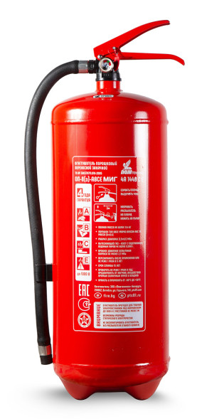 Огнетушитель ОП-9(з) МИГ (4А, 183В, С, Е)