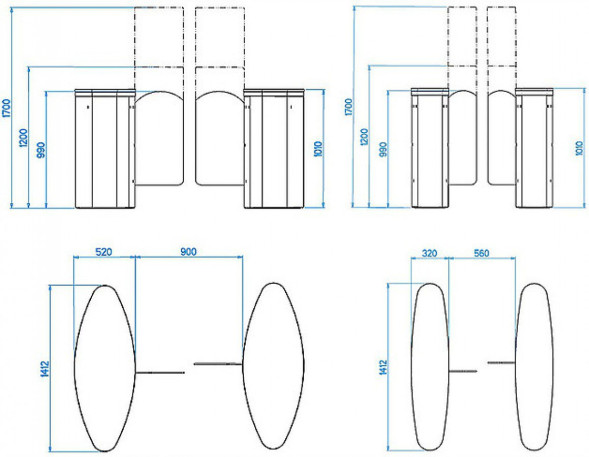 Турникет SAIMA PASS 107 LIGHT